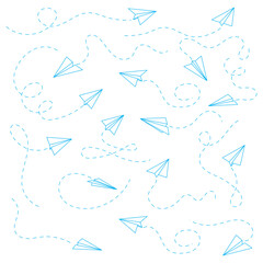 draw, post, jet, paper plane, cartoon, start, express, direction, move, free, pictogram, silhouette, fold, decorative, conceptual, education, thin, voyage, pen, decoration, paper, travel, airplane, fl