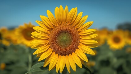 Golden Radiance, Petal Dance. A Symphony of Yellows and Greens in Sunlight.