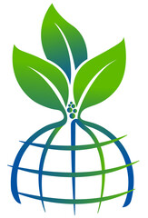 Global Sustainability Growth logo with isolated background