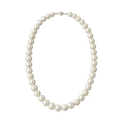 PNG Elegant pearl necklace design
