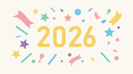 Vector design for the New Year 2026