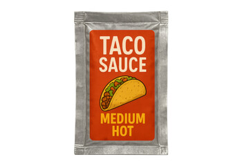 Taco sauce packet for mexican fast food