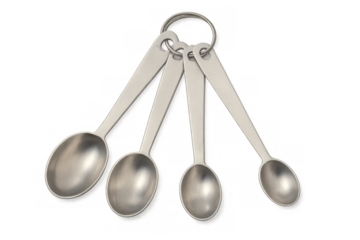 Stainless steel metal measuring spoons set for kitchen baking