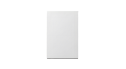A plain white rectangular object