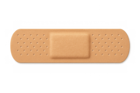 Adhesive bandage protecting wound, providing first aid treatment