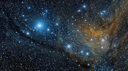 Obraz premium Celestial Marvel: A Stunning View of Perseus Constellation's Cosmic Jewels and Stardust