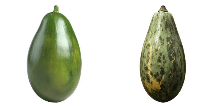 Two refreshing melon fruits placed closely on a clean background. Both fruits are perfectly ripe and ready to be enjoyed