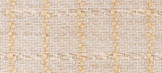 Beige Linen Texture Close up