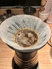 caf&eacute; passado no coador - coffee