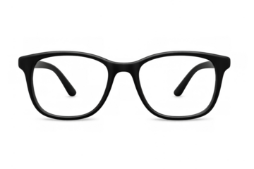 Black eyeglasses frame transparent background clip art