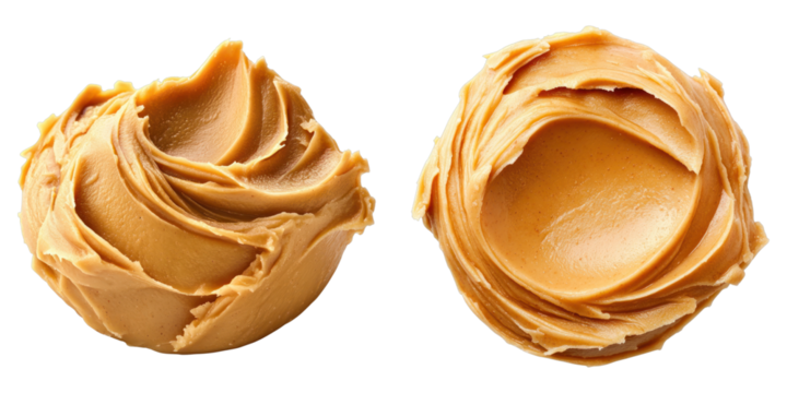 Delicious swirls of creamy peanut butter, perfect for spreading. It has a rich, nutty texture