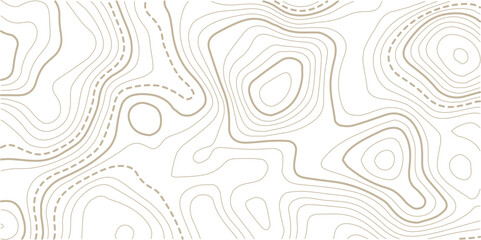 Topographic map background geographic line map with elevation assignments. The topo contour or wallpaper. Mountain trail terrain or path. Vector illustration.  © AFROZAOPORNA