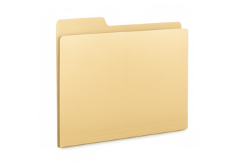 Manila folder organizing documents and files transparent