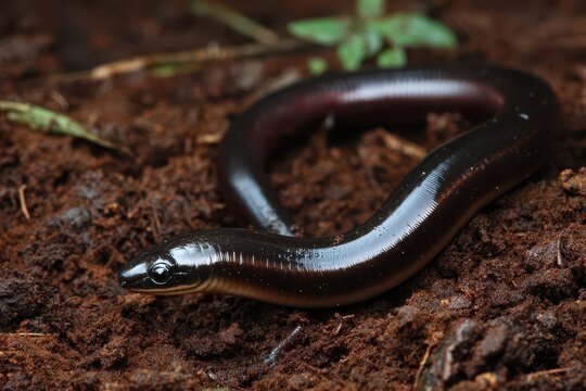 Ichthyophis Species: Limbless Amphibian Found in Humus-Rich Forest Soils of Western Ghats