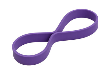 Purple 3d infinity symbol loop representing eternity