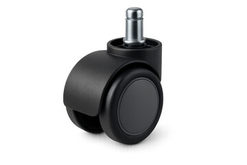 Obraz premium Office chair caster wheel component on transparent background