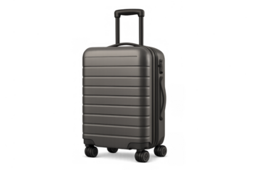 Grey hardside luggage rolling suitcase
