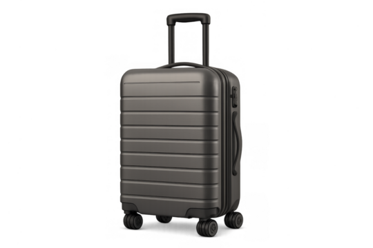 Grey hardside luggage rolling suitcase