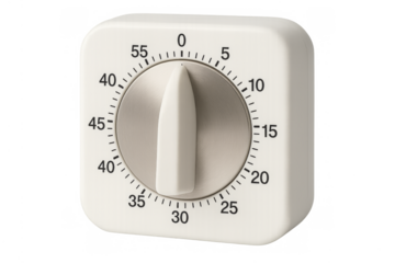 Minimalist kitchen timer counting down cooking time