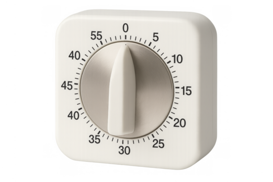 Minimalist kitchen timer counting down cooking time