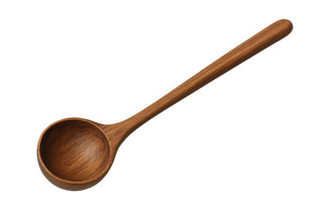 Wooden spoon kitchen utensil cooking on transparent background
