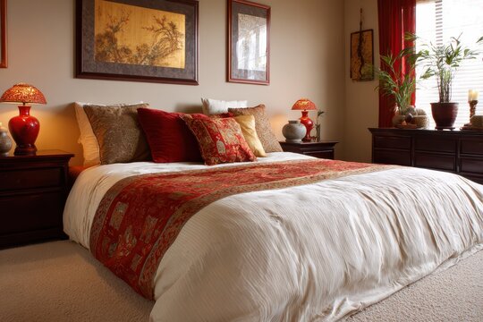 Tranquil Bedchamber Design: Harmonious Feng Shui Elements for a Restful Night