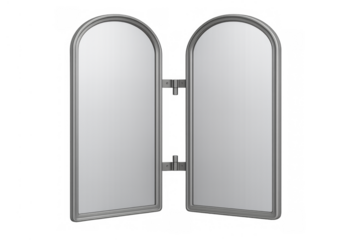 Arched double door opening creating empty space