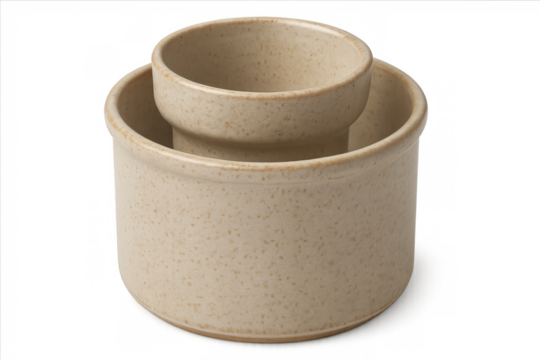 Ceramic butter keeper maintaining butter fresh soft