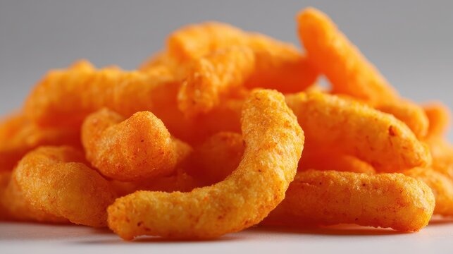 Crunchy Orange Cheese Snack Chips: A Cheesy Treat for Crunch Lovers