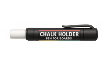 Black plastic chalk holder pen for boards