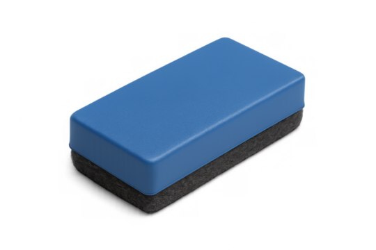 Blue whiteboard eraser cleaning school office equipment
