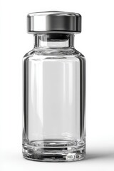 Three-Dimensional Lidocaine Ampoule Concept: Isolated Glass Vial for Anaesthesia Injection Illustration