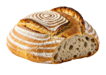 Baking artisan bread kitchen food cozy atmosphere isolated on transparent background