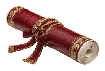 Celebratory scroll unveiling ceremony historic venue capture isolated on transparent background