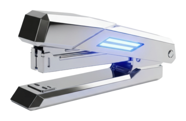 Futuristic stapler showcase office environment product modern design isolated on transparent background