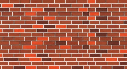 Obraz premium a detailed close up view of a brick wall showcases varying shades of red and brown bricks creating a textured pattern