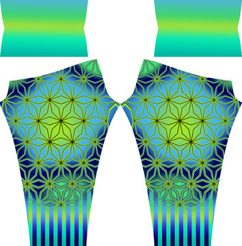 dise&ntilde;o de plantilla para leggins jeans lista para sublimar