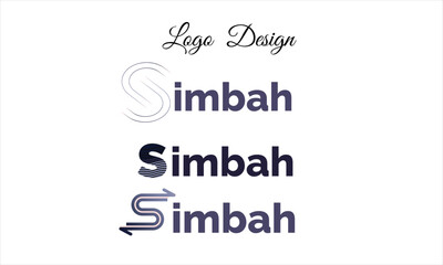 Creative  modern  black and whit   logo design 