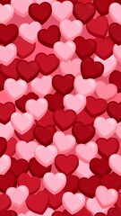 背景素材 ハートマークのシームレスパターン Background Seamless Heart pattern （Generative AI）	