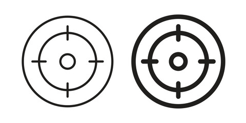 Aim icon, vector graphics collection. logotype graphic art design