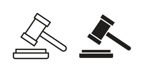 Auction icon, vector graphics collection. logotype graphic art design