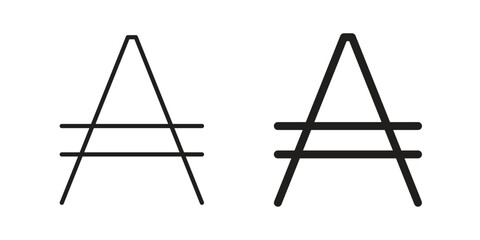 Austral sign, vector graphics collection. logotype graphic art design