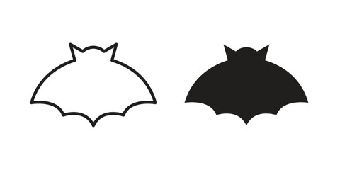 Bat icon, vector graphics collection. logotype graphic art design