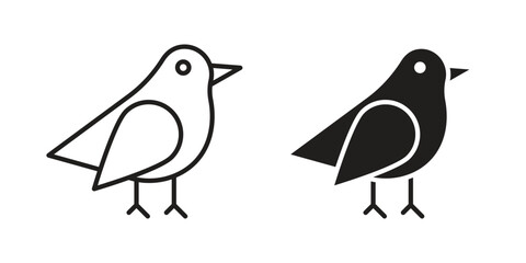 Bird icon, vector graphics collection. logotype graphic art design