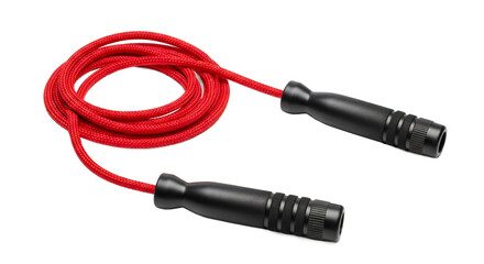 Red Jump Rope Isolated on White