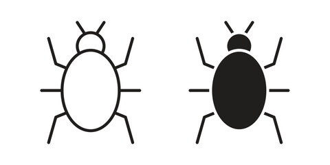 Bugs icon, vector graphics collection. logotype graphic art design