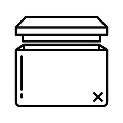 Open box for storage, package, and delivery use