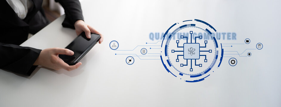 Quantum computer processor and future technology. The architecture of a quantum computer represents a revolution in high-performance computing. Motif - Powered by Adobe