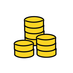 coin, money, gold, stack, currency, finance, wealth, savings, investment, cash, banking, financial, illustration, icon, symbol, object, business, economy, value, profit, rich, treasure, payment, excha