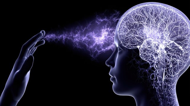 Brain illustration symbolizing memory repression and hidden mental processes.